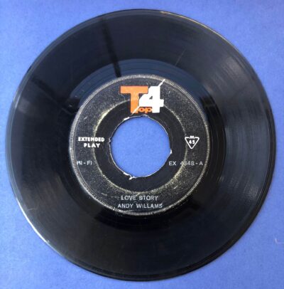 andy williams – love story, i sing i love you, 45lik plak