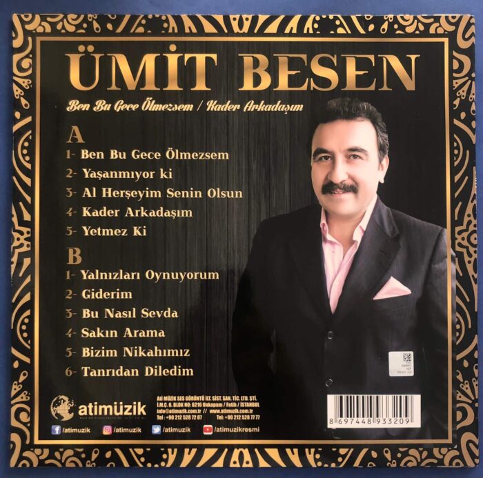 Ümit Besen - Ben Bu Gece Ölmezsem / Kader Arkadaşım - Görsel 2
