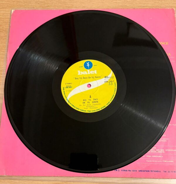 Beş Yıl Önce On Yıl Sonra LP 1982 - Görsel 3