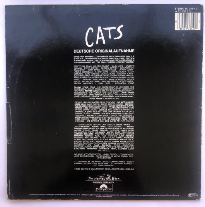 Cats  Deutsche Originalaufnahme  - Görsel 2