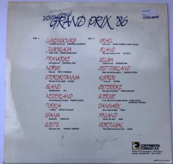 International Grand Prix 1986 ( Klips Ve Onlar / Halley ) - Görsel 2