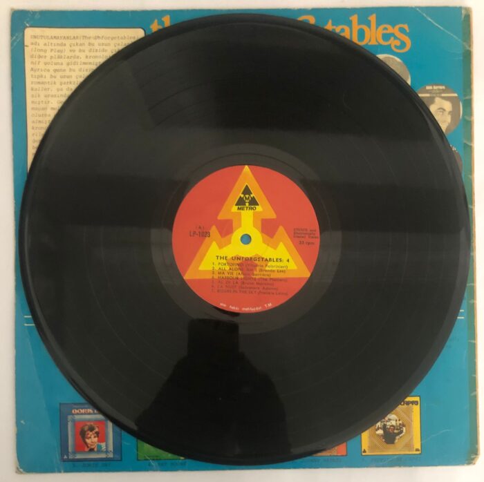 The Unforgetables / Unutulmayanlar Dizisi: 4 Lp Plak - Görsel 4