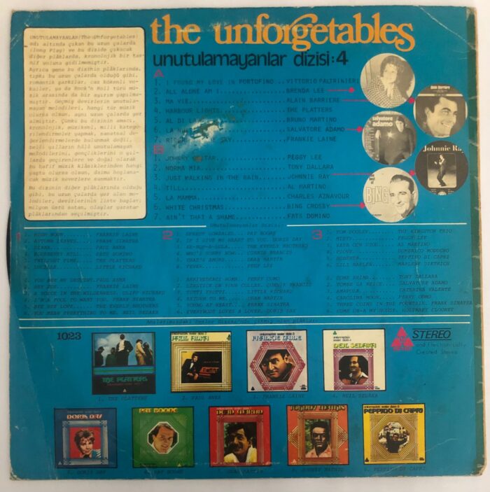 The Unforgetables / Unutulmayanlar Dizisi: 4 Lp Plak - Görsel 2