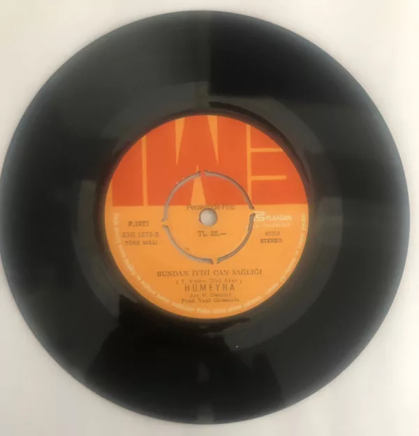 Hümeyra Benim Derdim Seninle Bundan İyisi Can Sağlığı 45 lik Plak - Görsel 3