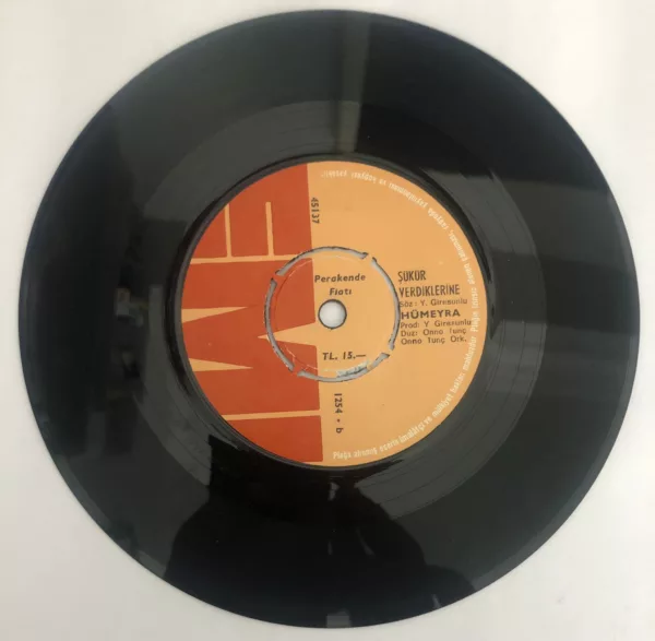 Hümeyra Sessiz Gemi Şükür Verdiklerine 45 lik Plak - Görsel 2