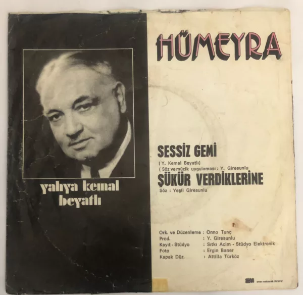 Hümeyra Sessiz Gemi Şükür Verdiklerine 45 lik Plak - Görsel 3