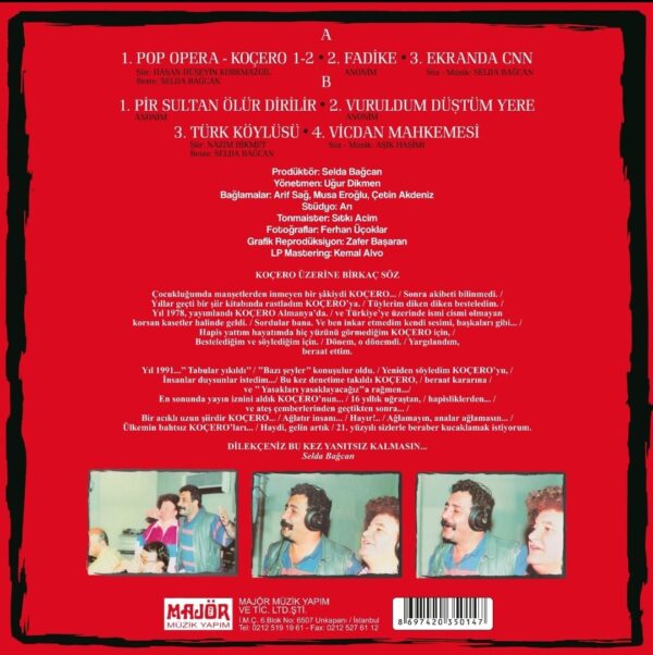 Ahmet Kaya Selda Bağcan Koçero Lp Plak - Görsel 2