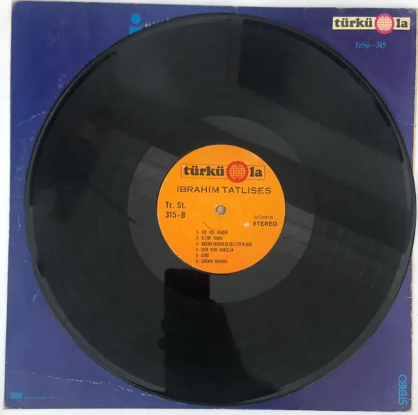 İbrahim Tatlıses Ayağında Kundura Lp Plak Türküola - Görsel 4