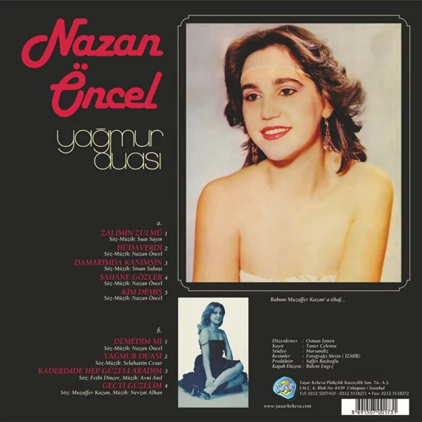 Nazan Öncel Yağmur Duası Remastered Lp Plak - Görsel 2