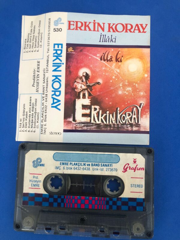 Erkin Koray İlla Ki Kaset 1983 - Görsel 3