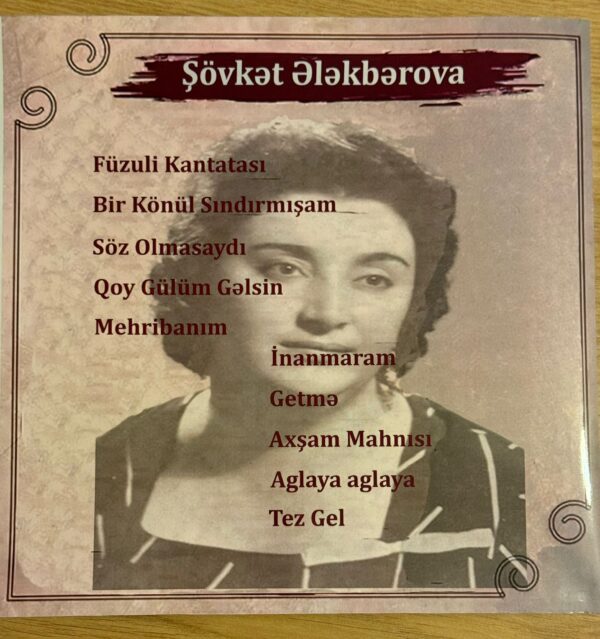 Şevket Elekberova Fuzuli Kantatası Plak