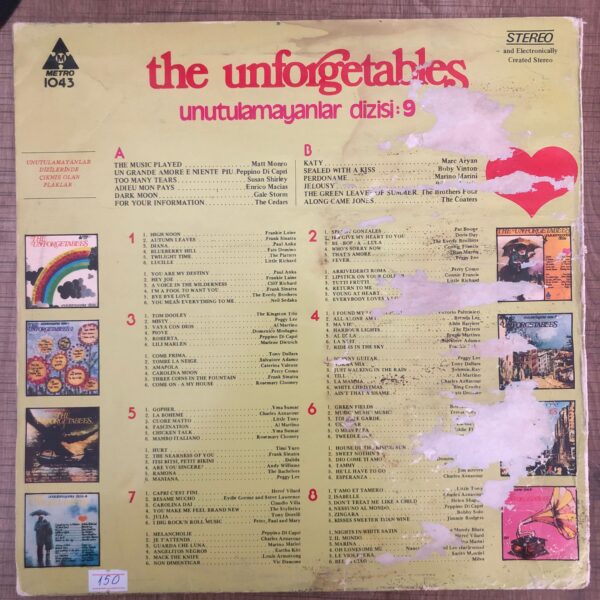 The Unforgetables  Unutulmayanlar Dizisi: 9 Lp PLak - Görsel 3