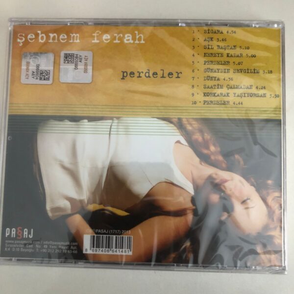 Şebnem Ferah Perdeler CD - Görsel 2