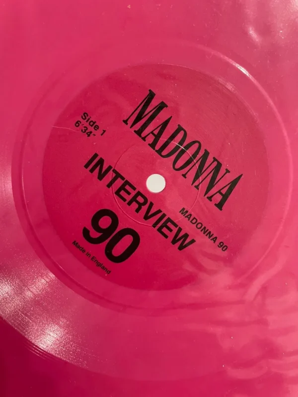 Madonna Interview 90 Pembe Kalp Plak - Görsel 3