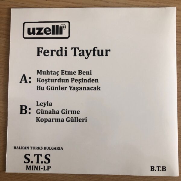 Ferdi Tayfur Muhtaç Etme Beni Bulgar baskı Plak - Görsel 2