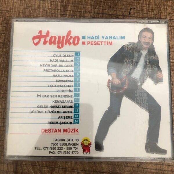 Hayko Hadi Yanalım Pesettim cd Alman Baskı - Görsel 2