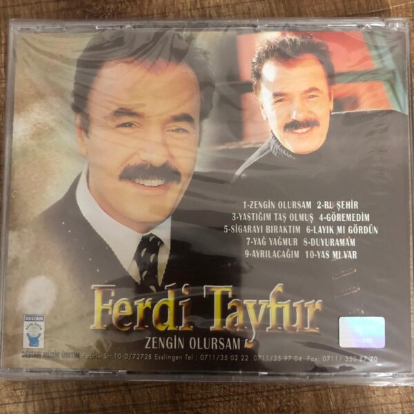 Ferdi Tayfur Zengin Olursam Alman Baskı Cd - Görsel 2
