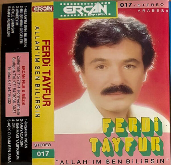 Ferdi Tayfur Allahım Sen Bilirsin Plak - Görsel 2