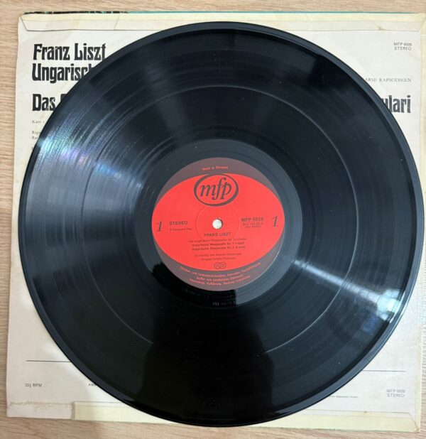 Franz Liszt  Ungarische Rhapsodien Das Orchester Der Wiener staatsoper Lp Plak - Görsel 3