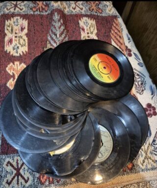 45 lik -7 inc-17,5 cm Orjinal Dönem Baskı Dekorluk Plak