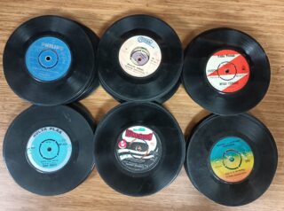 45 lik -7 inc-17,5 cm Orjinal Dönem Baskı Dekorluk Plak