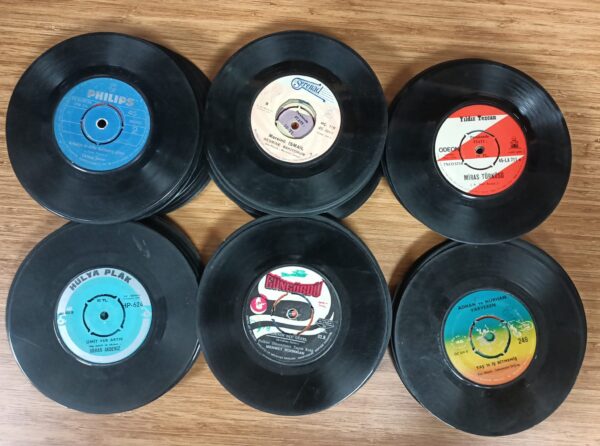 45 lik -7 inc-17,5 cm Orjinal Dönem Baskı Dekorluk Plak