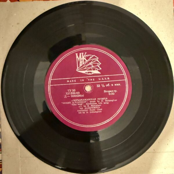 Fuzuli Kantatası Beni Candan Usandırdı (3) Şövket Alekperova Plak - Görsel 3